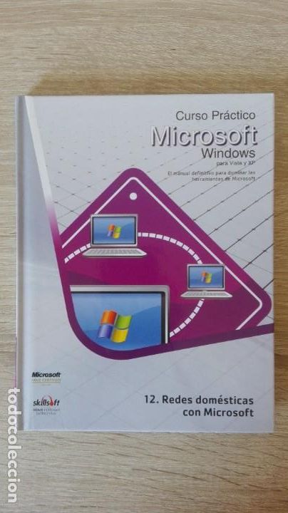 Videojuegos y consolas: 12.REDES DOM&Eacute;STICAS CON MICROSOFT,LIBRO+PC CD ROM CURSO WINDOWS SKILLSOFT 2010 - Foto 1