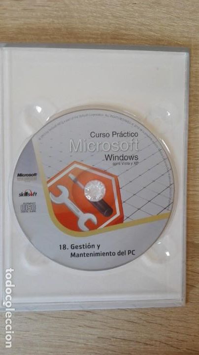 Videojuegos y consolas: 18.GESTI&Oacute;N Y MANTENIMIENTO DEL PC,LIBRO+PC CD ROM CURSO WINDOWS SKILLSOFT 2010 - Foto 2