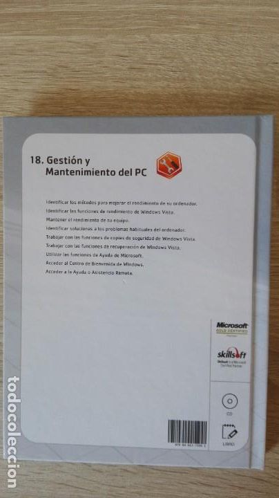 Videojuegos y consolas: 18.GESTI&Oacute;N Y MANTENIMIENTO DEL PC,LIBRO+PC CD ROM CURSO WINDOWS SKILLSOFT 2010 - Foto 3