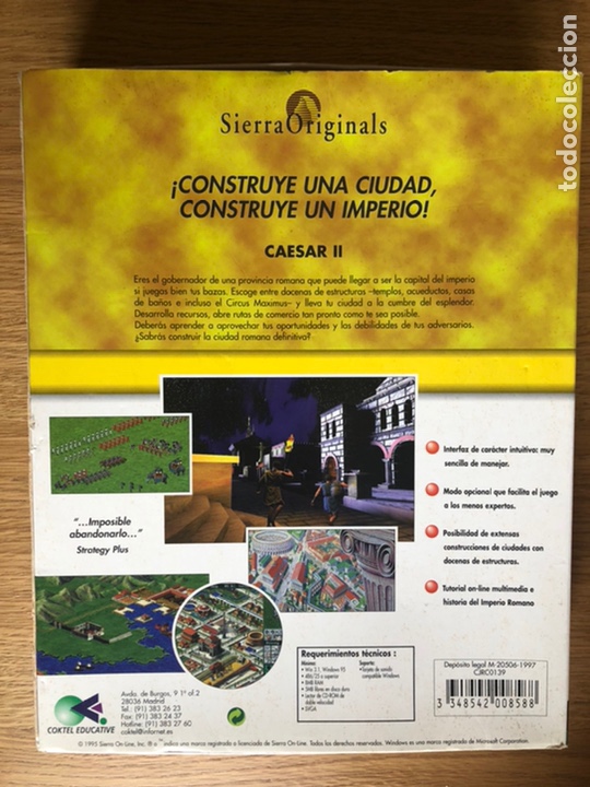 Videojuegos y consolas: Caesar II - PC Cd-rom - Foto 2