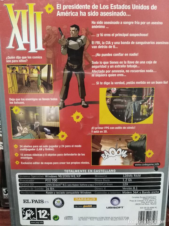 Videojuegos y consolas: XIII. JUEGO PARA PC (CODEGAME). USADO, BUEN ESTADO. EN CASTELLANO. - Foto 3