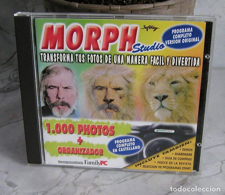 Videojuegos y consolas: CD ROM PC MORPH STUDIO TRANSFORMA TUS FOTOS DE UNA MANERA FACIL Y DIVERTIDA PROGRAMA COMPLETO - Foto 1
