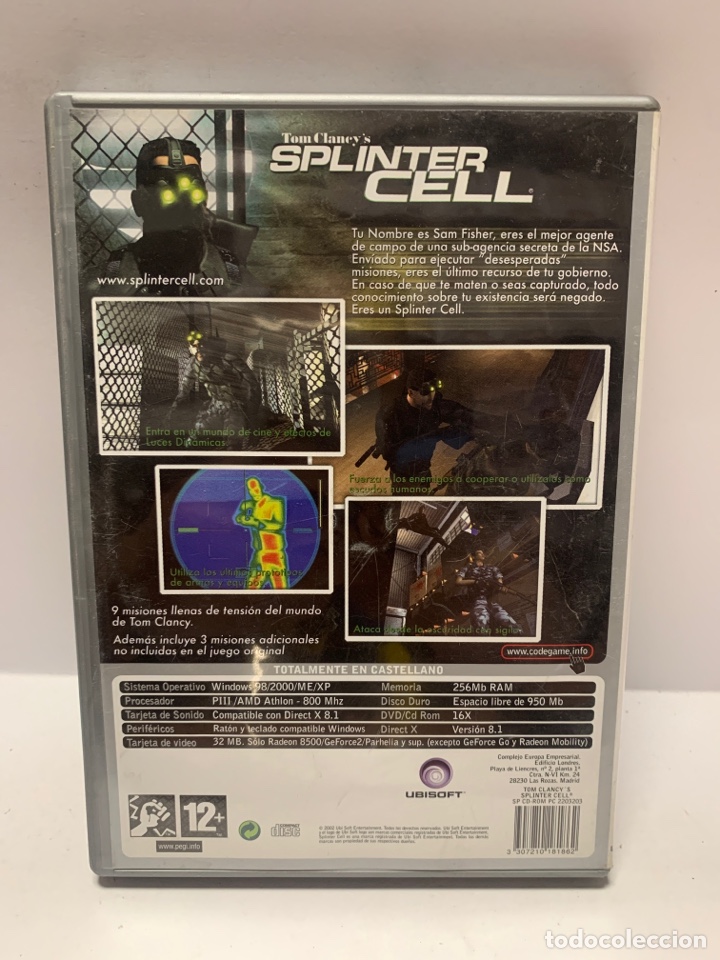 Videojuegos y consolas: PC 1016 tom clancys splinter cell JUEGO PC SEGUNDA MANO - Foto 2
