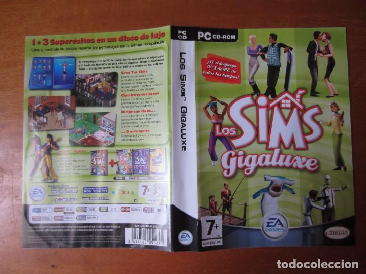 Videojuegos y consolas: Caratula Original Los Sims Gigaluxe (PC) - Foto 1