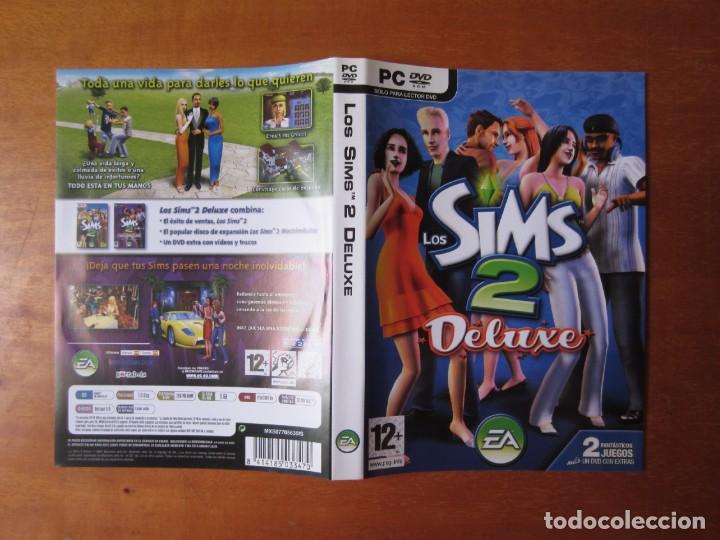 Videojuegos y consolas: Caratula Original Los Sims 2 Deluxe (PC DVD-ROM) - Foto 1