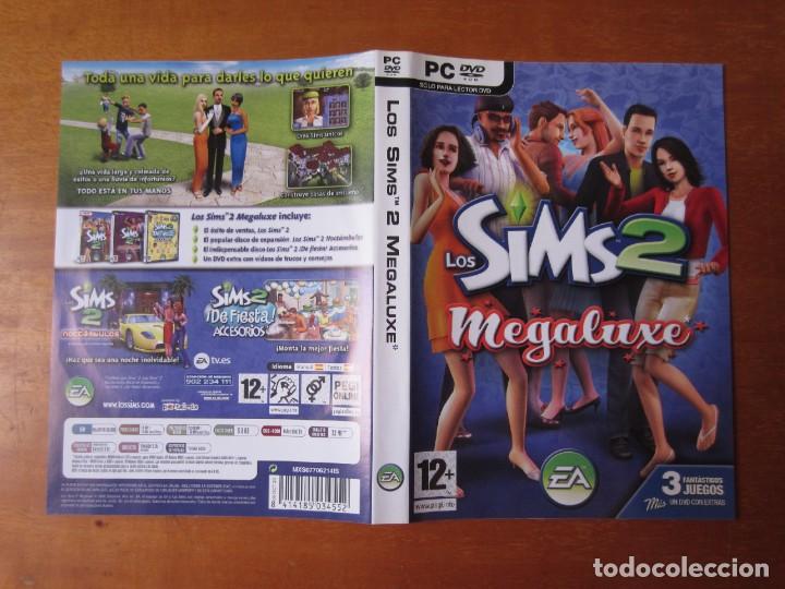 Videojuegos y consolas: Caratula Original Los Sims 2 Megaluxe (PC DVD-ROM) - Foto 1