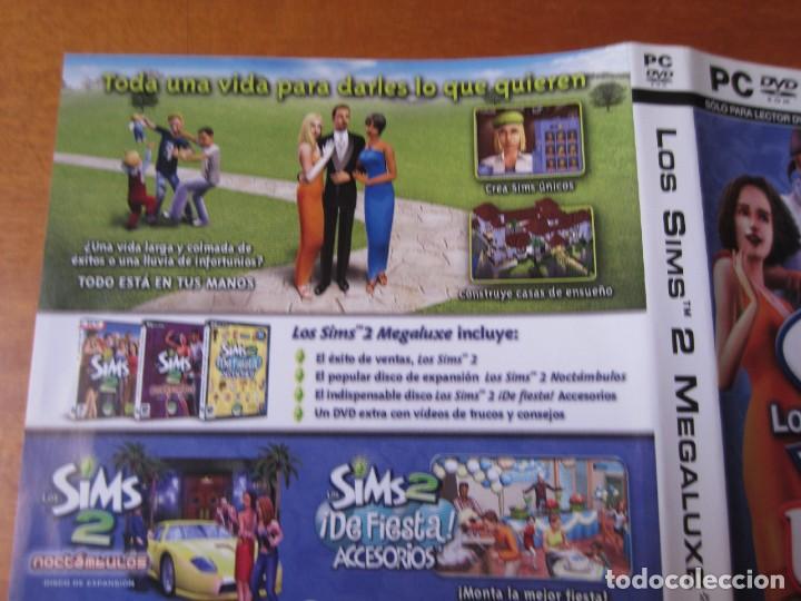 Videojuegos y consolas: Caratula Original Los Sims 2 Megaluxe (PC DVD-ROM) - Foto 6