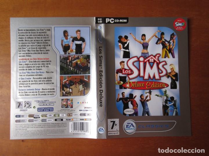 Videojuegos y consolas: Caratula Original Los Sims Deluxe Edition (PC DVD-ROM) - Foto 1