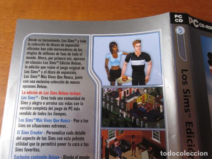 Videojuegos y consolas: Caratula Original Los Sims Deluxe Edition (PC DVD-ROM) - Foto 4