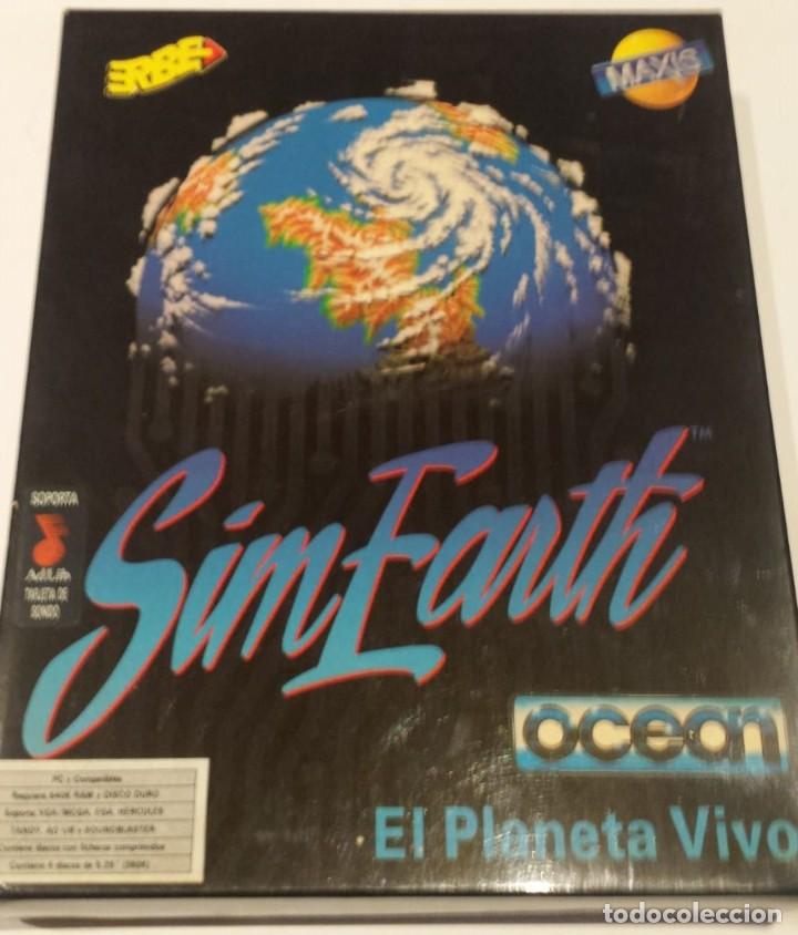Videojuegos y consolas: &rdquo;SIM EARTH&rdquo; JUEGO PC MS-DOS FLOPPY DISCS 525 Castellano - Foto 1