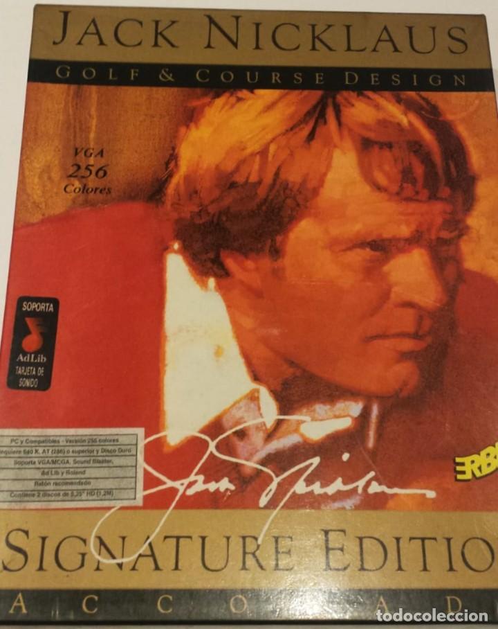 Videojuegos y consolas: &rdquo;JACK NICKLAUS GOLF & COURSE DESIGN&rdquo; Juego PC discos 525 ERBE 1990 - Foto 1