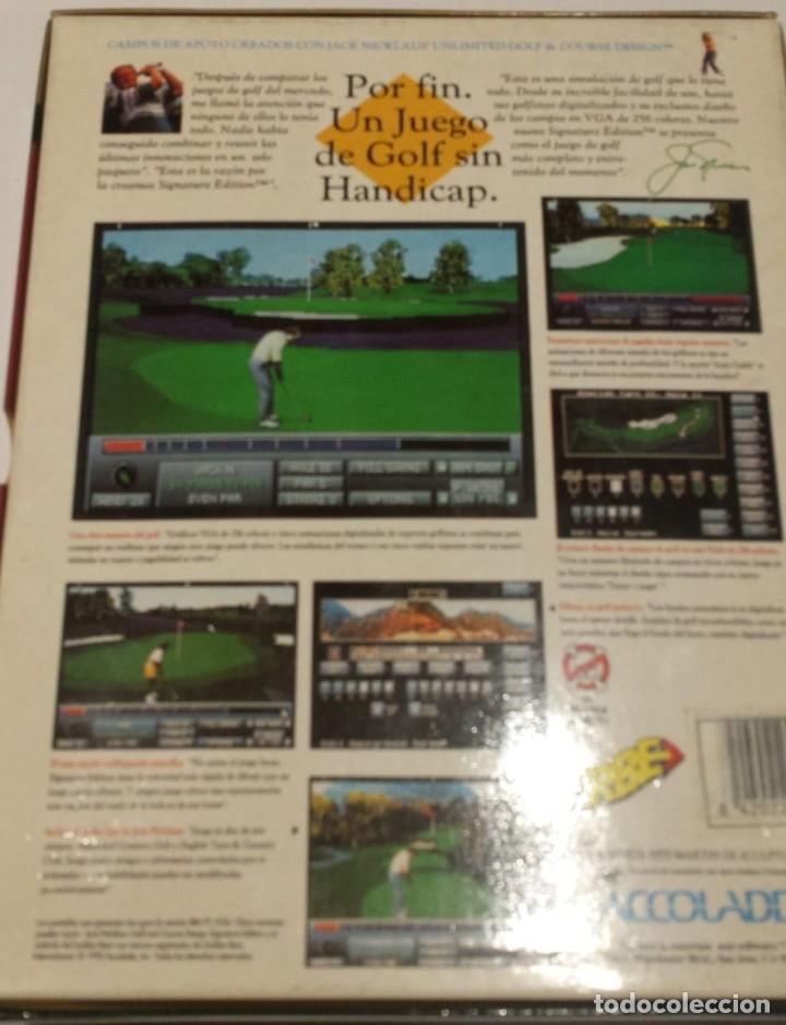 Videojuegos y consolas: &rdquo;JACK NICKLAUS GOLF & COURSE DESIGN&rdquo; Juego PC discos 525 ERBE 1990 - Foto 3