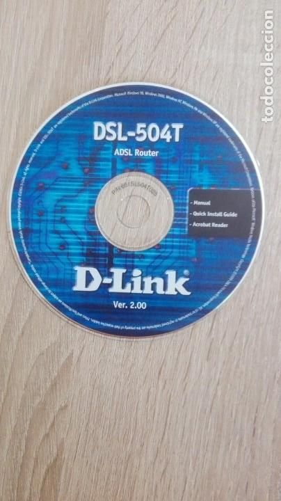 Videojuegos y consolas: TP-LINK VERSI&Oacute;N 2.00-DSL-504T-ADSL ROUTER-PC CD ROM-A&Ntilde;O 2004. - Foto 1