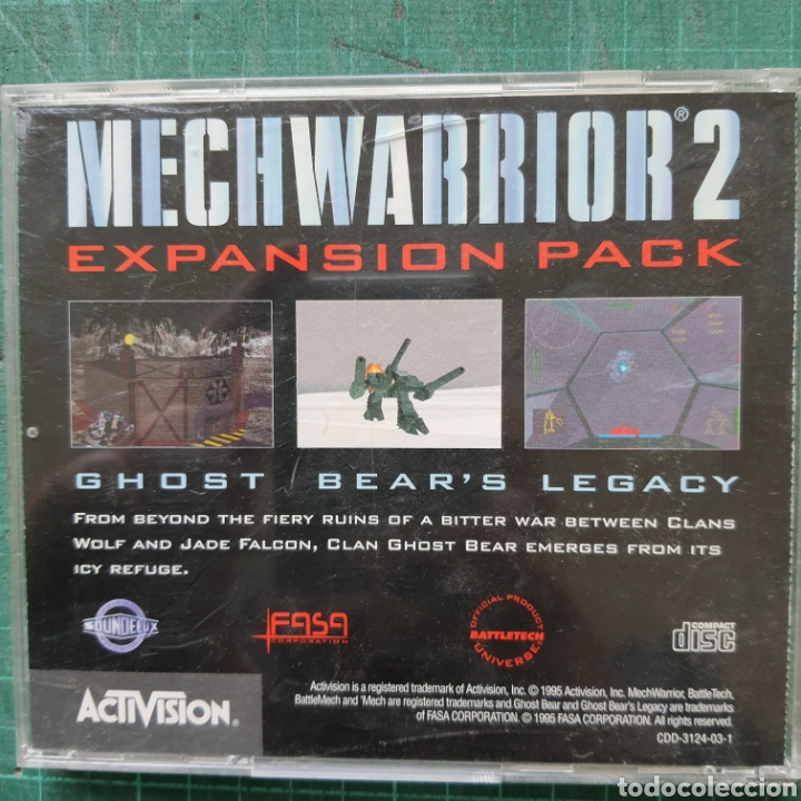 Videojuegos y consolas: MECHWARRIOR 2 - Ghost Bears Legacy - Expansion pack - PC CD-ROM - Foto 2