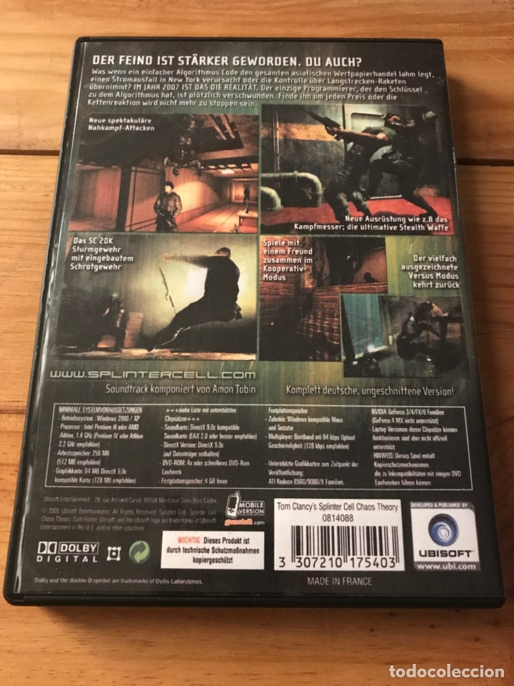 Videojuegos y consolas: Splinter Cell Chaos Theory Microman&iacute;a - Foto 2