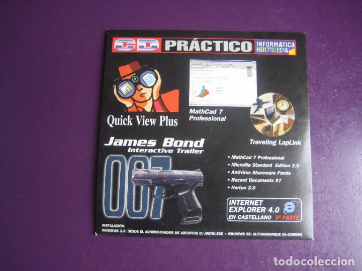 Videojuegos y consolas: CD PRACTICO - INFORMATICA MULTIMEDIA - 007 JAMES BOND INTERACTIVE TRAILER - PC CD ROM - Foto 3