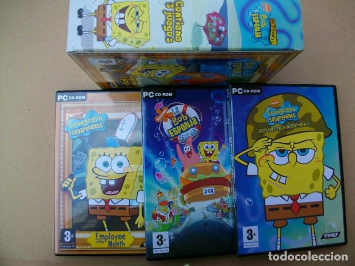 Videojuegos y consolas: BOB ESPONJA COLECCION DE 3 JUEGOS para PC - Foto 1