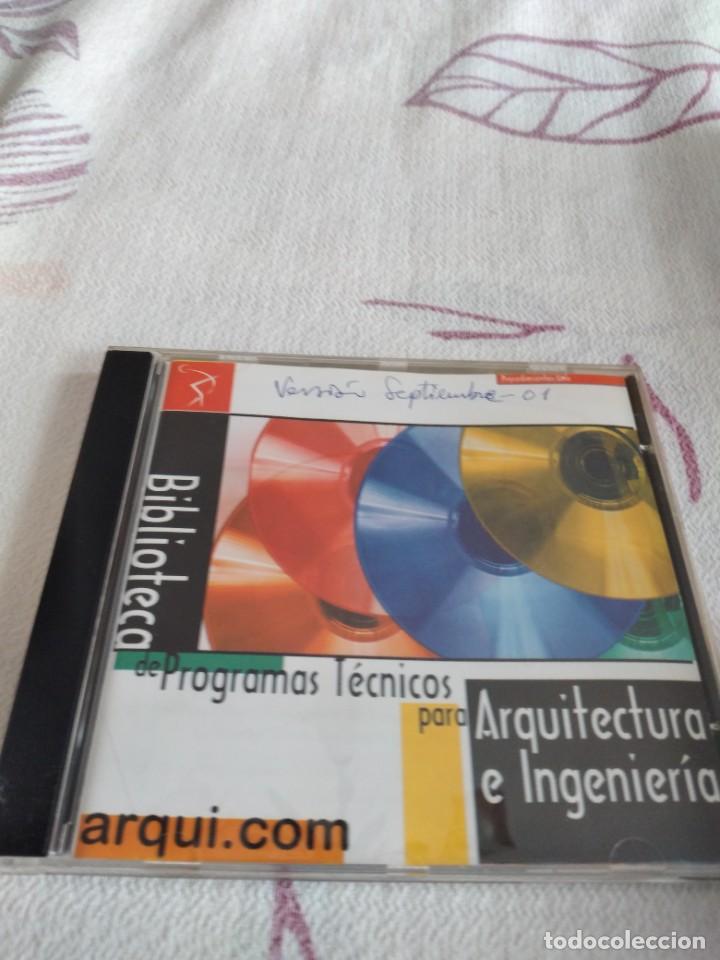 Videojuegos y consolas: G-131 PC CDROM BIBLIOTECA DE PROGRAMAS TECNICOS PARA ARQUITECTURA E INGENIERIA - Foto 1