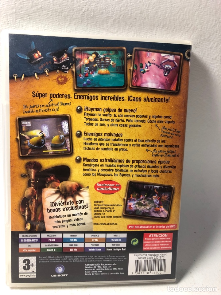 Videojuegos y consolas: RAYMAN 3 ● PC ● HOODLUM HAVOC ● UBISOFT - Foto 2