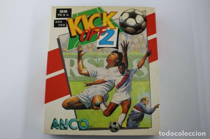 Videojuegos y consolas: PC IBM 5 1/4 5,25 SYSTEM 4 ANCO KICK OFF 2 VERSION ESPA&Ntilde;OLA - Foto 1