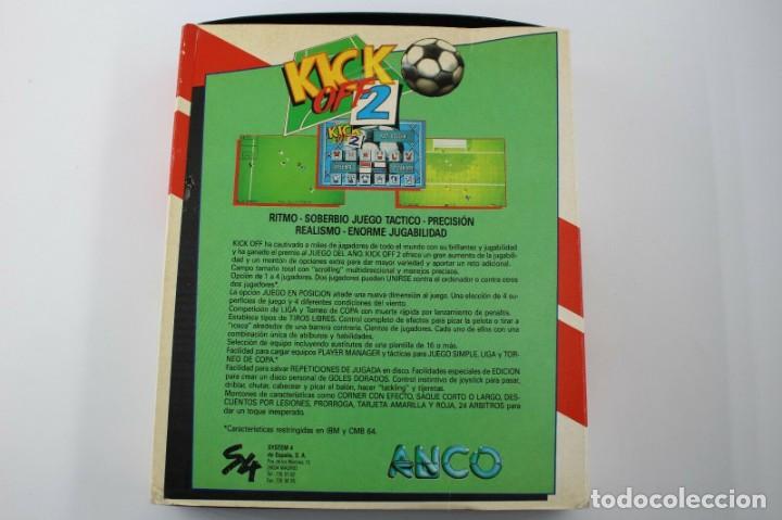Videojuegos y consolas: PC IBM 5 1/4 5,25 SYSTEM 4 ANCO KICK OFF 2 VERSION ESPA&Ntilde;OLA - Foto 2