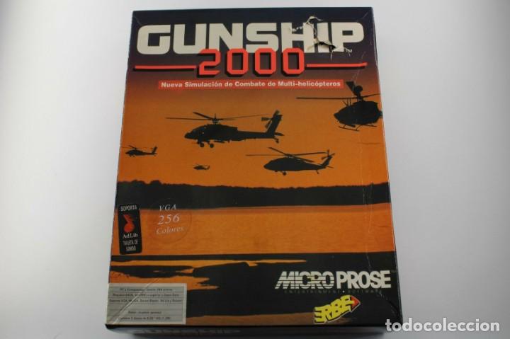 Videojuegos y consolas: PC IBM 5 1/4 5,25 ERBE MICRO PROSE GUNSHIP 2000 VERSION ESPA&Ntilde;OLA - Foto 1