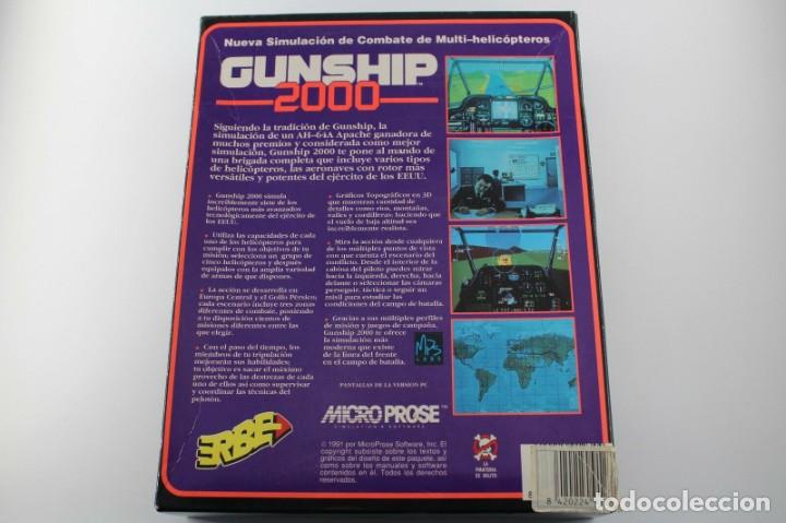 Videojuegos y consolas: PC IBM 5 1/4 5,25 ERBE MICRO PROSE GUNSHIP 2000 VERSION ESPA&Ntilde;OLA - Foto 3