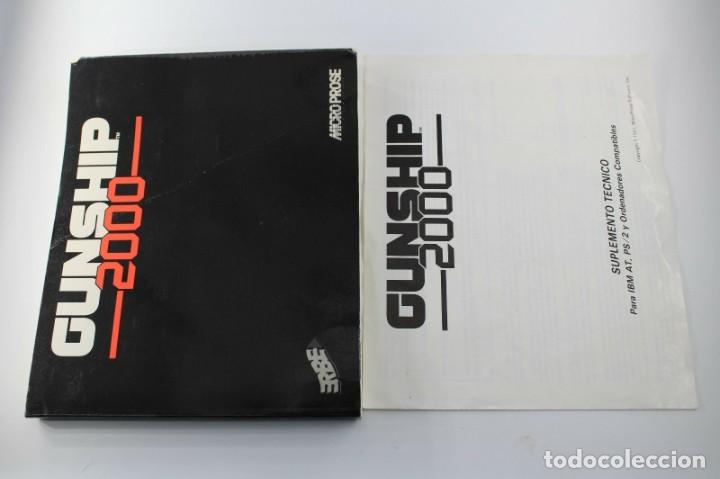 Videojuegos y consolas: PC IBM 5 1/4 5,25 ERBE MICRO PROSE GUNSHIP 2000 VERSION ESPA&Ntilde;OLA - Foto 4