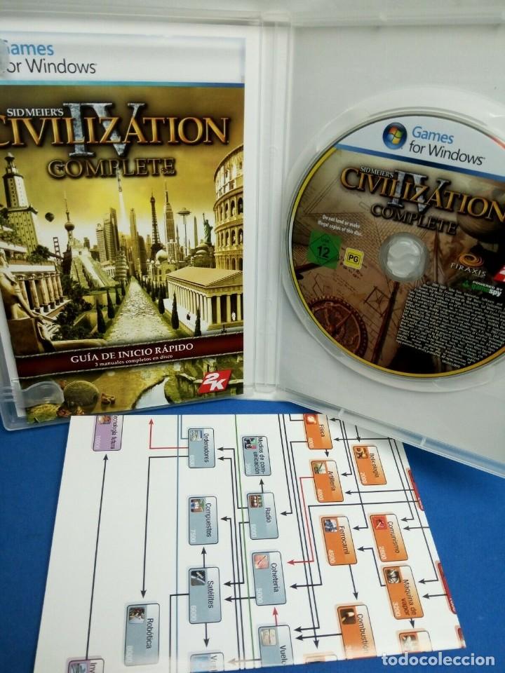 Videojuegos y consolas: CIVILIZATION IV COMPLETO SID MEIERS DE FIRAXIS GAMES JUEGO de PC - Foto 2