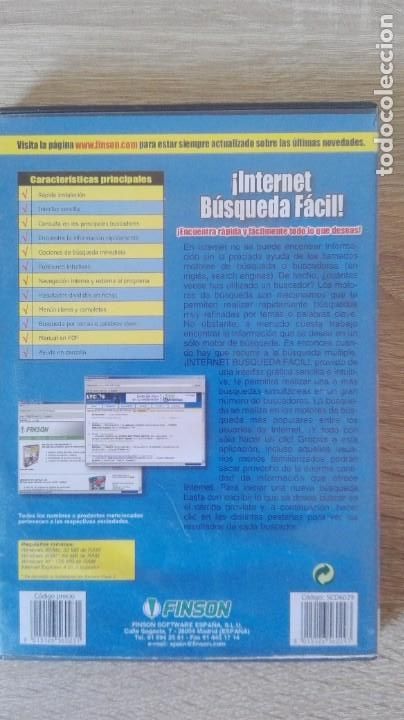 Videojuegos y consolas: INTERNET B&Uacute;SQUEDA F&Aacute;CIL-PC CD ROM-FINSON-A&Ntilde;O 2002. - Foto 3