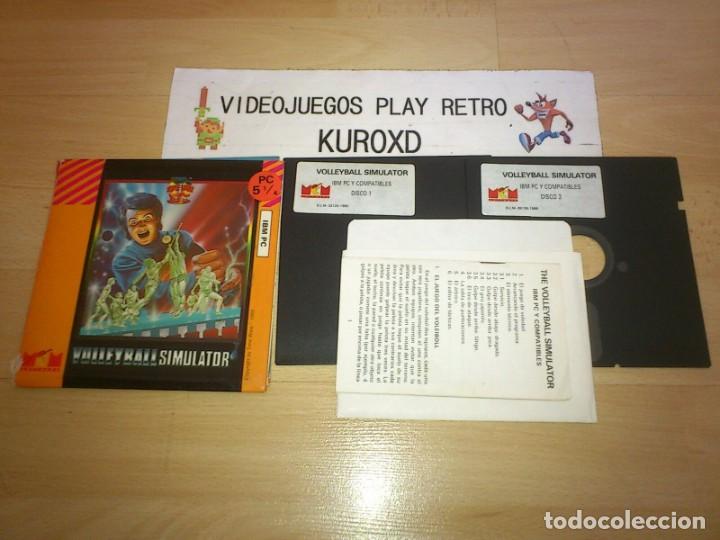 Videojuegos y consolas: PC IBM 5 1/4 VOLEYBALL SIMULATOR VERSION ESPA&Ntilde;OLA - Foto 1
