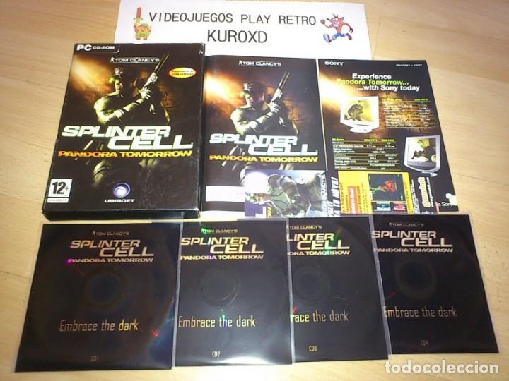 Videojuegos y consolas: PC TOM CLANCYS SPLINTER CELL PANDORA TOMORROW COMPLETO PAL ESPA&Ntilde;A - Foto 1