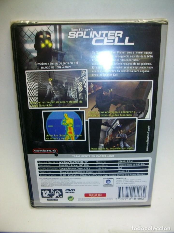 Videojuegos y consolas: TOM CLANCYS SPLINTER CELL DE PC NUEVO Y PRECINTADO - Foto 2
