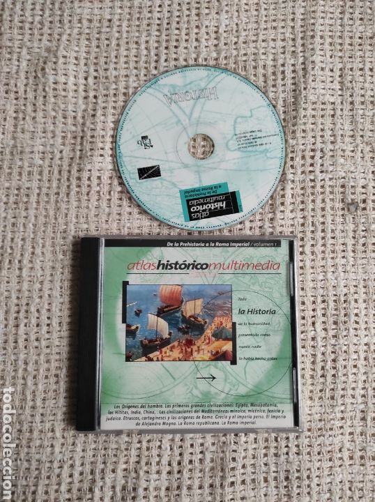 Videojuegos y consolas: CD ATLAS HISTORICO MULTIMEDIA VOL. 1 - Foto 1