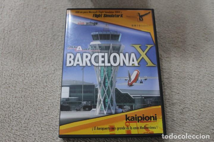 Videojuegos y consolas: MEGA AIRPORT BARCELONA FLIGHT SIMULATOR JUEGO PC - Foto 1