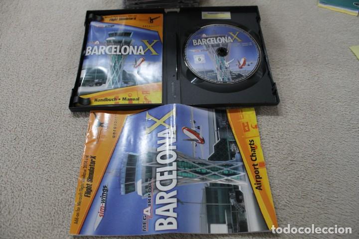 Videojuegos y consolas: MEGA AIRPORT BARCELONA FLIGHT SIMULATOR JUEGO PC - Foto 2