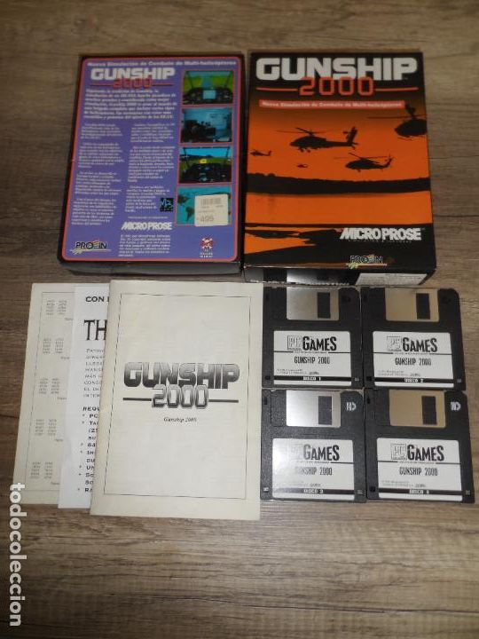 Videojuegos y consolas: PC DISKETTE GUNSHIP 2000 PAL ESP - Foto 1