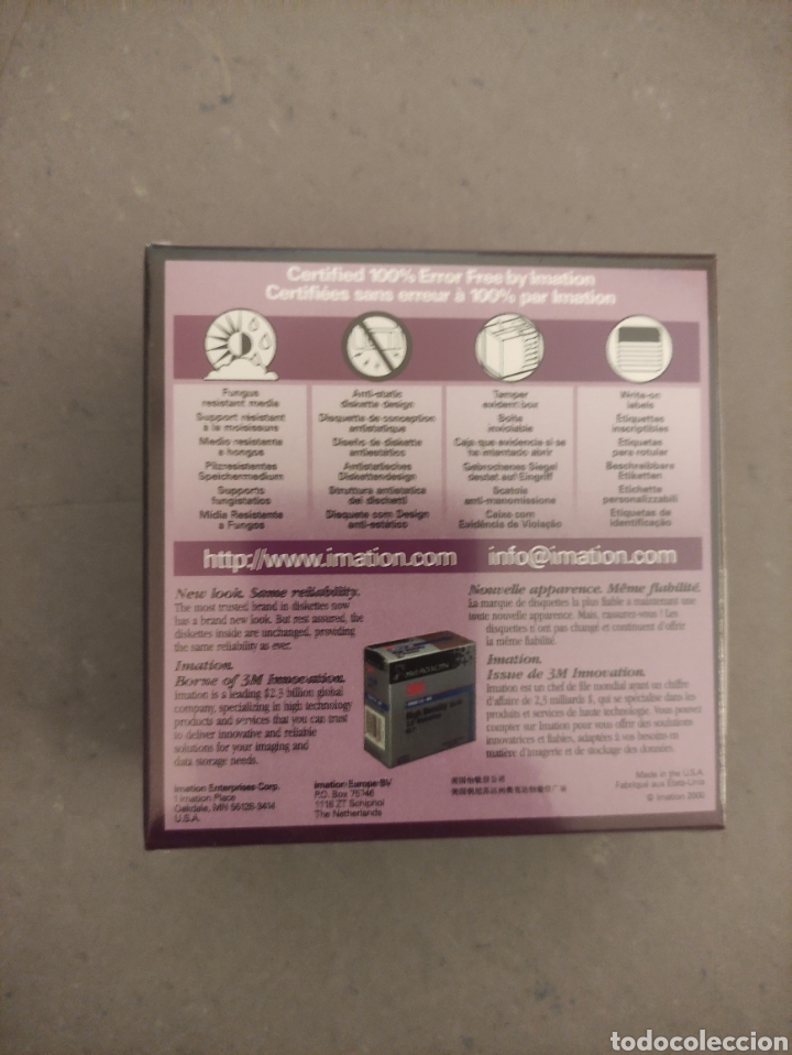 Videojuegos y consolas: Caja nueva disquete 3 1/2 - Foto 1
