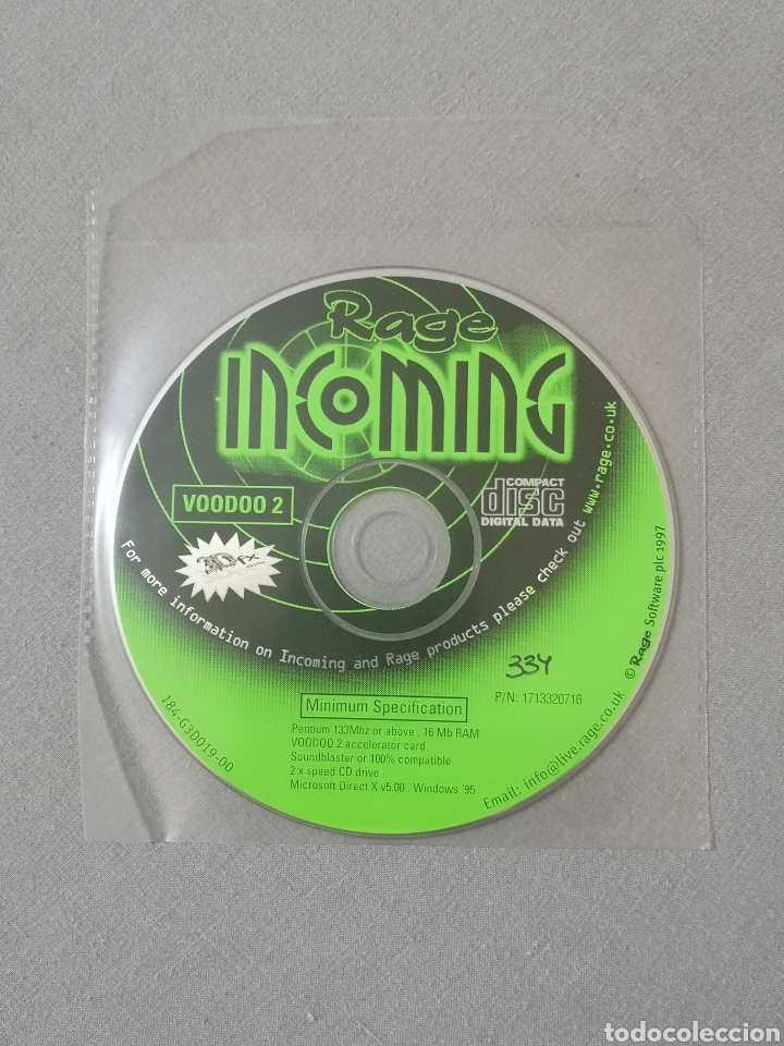 Videojuegos y consolas: Juego PC - Rage Incoming - 1997 - Foto 1