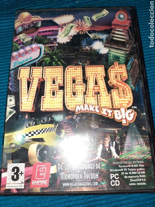 Videojuegos y consolas: PC CD-ROM VEGAS, MAKE IT BIG, ESPA&Ntilde;OL - Foto 1