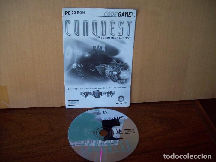 Videojuegos y consolas: CONQUEST FRONTIER WARS - SOLO CD JUEGO PC Y MANUAL DE INSTRUCCIONES - Foto 1