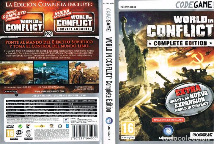 Videojuegos y consolas: VIDEOJUEGO PC DVD-ROM / WORLD IN CONFLICT / COMPLETE EDITION / CODEGAME - Foto 1