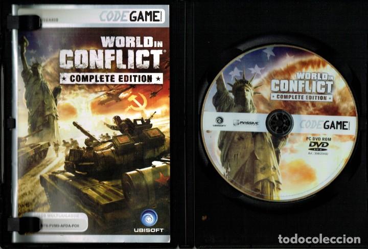 Videojuegos y consolas: VIDEOJUEGO PC DVD-ROM / WORLD IN CONFLICT / COMPLETE EDITION / CODEGAME - Foto 2