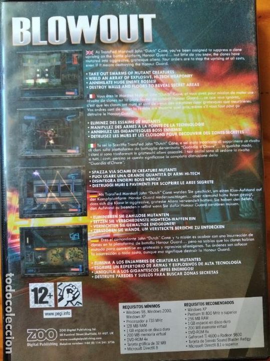 Videojuegos y consolas: BLOWOUT - PC DVD-ROM - - Foto 2