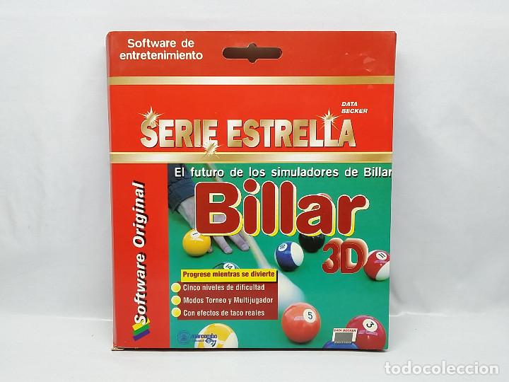Videojuegos y consolas: BILLAR 3D - SERIE ESTRELLA - DATA BECKER MARCOMBO JUEGO WINDOWS PC - Foto 1