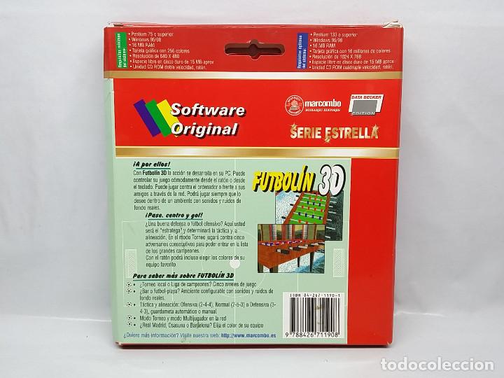 Videojuegos y consolas: FUTBOLIN 3D - SERIE ESTRELLA - DATA BECKER MARCOMBO JUEGO WINDOWS PC - Foto 2