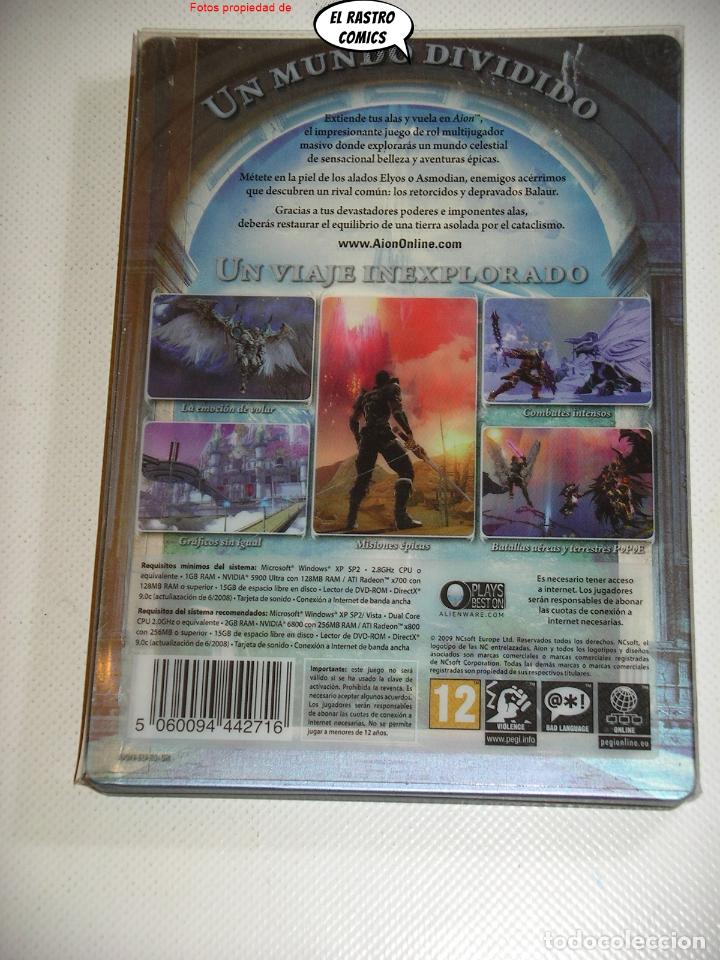 Videojuegos y consolas: Aion, juego PC DVD, con dos discos, steelbook + funda + code keys + activation card... - Foto 3