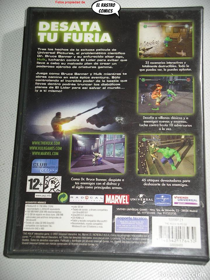Videojuegos y consolas: Hulk, juego PC CD ROM, con tres discos, CDROM, Marvel - Foto 3