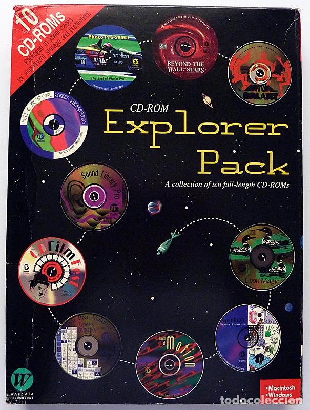 Videojuegos y consolas: EXPLORER PACK - 10 CD ROM - 1995 - WAYZATA - PC Y MAC - LOS CD ROM EST&Aacute;N NUEVOS - Foto 1