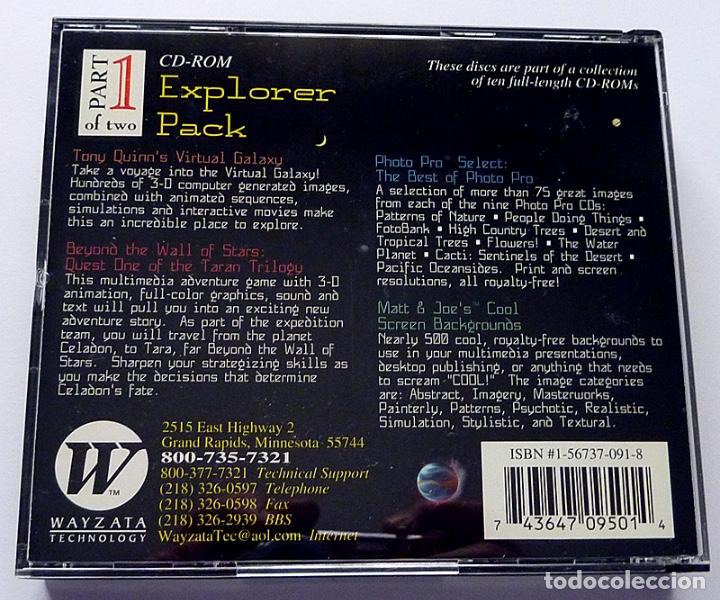 Videojuegos y consolas: EXPLORER PACK - 10 CD ROM - 1995 - WAYZATA - PC Y MAC - LOS CD ROM EST&Aacute;N NUEVOS - Foto 9